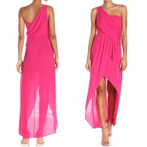 Bcbg Kali One Shoulder Drape Gown